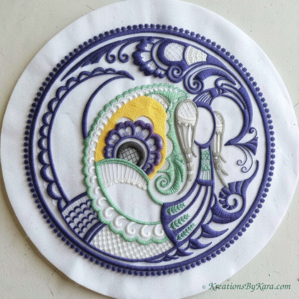 CPS Peacock embroidery CPS Peacock