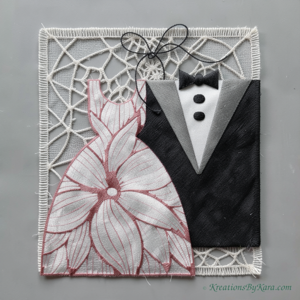 LAM Tux And Dress embroidery LAM Tux And Dress