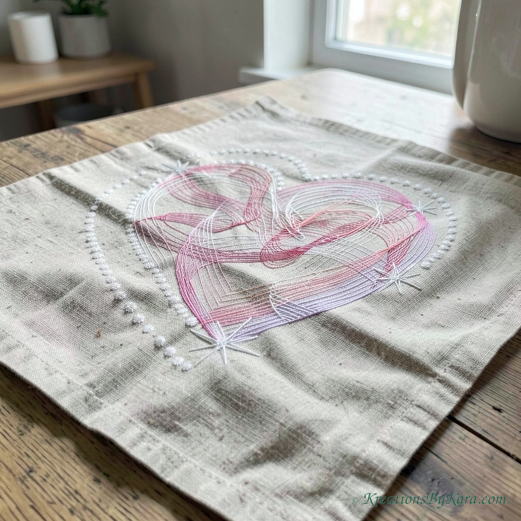 Amore Abstract Lines embroidery Amore Abstract Lines