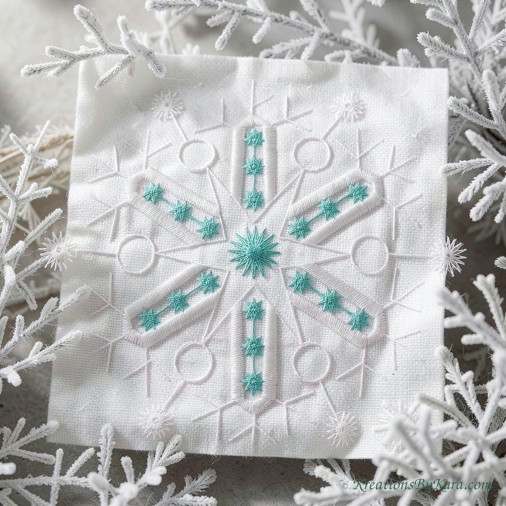 Elegant Snowflakes embroidery Elegant Snowflakes