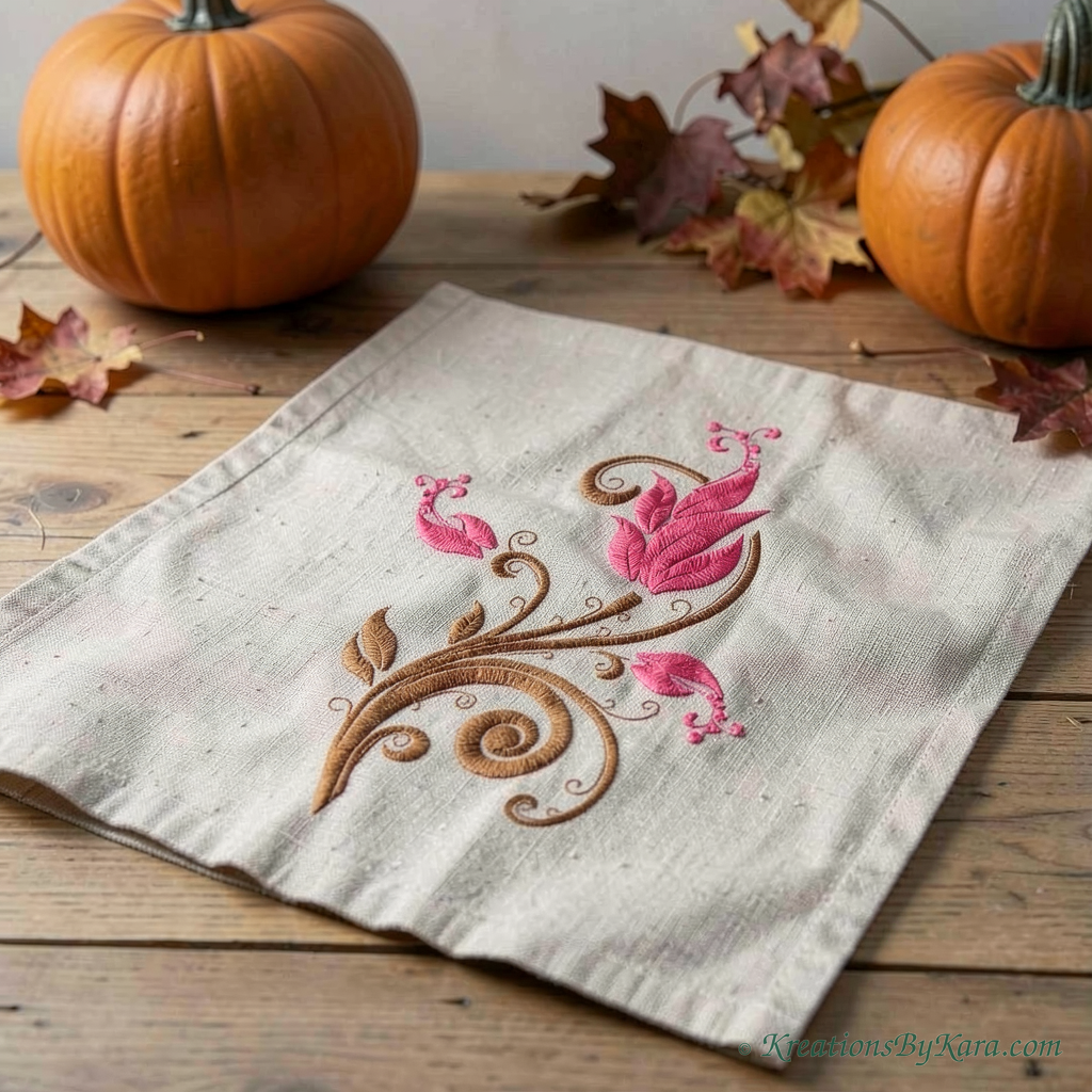AW Fall Flower embroidery AW Fall Flower