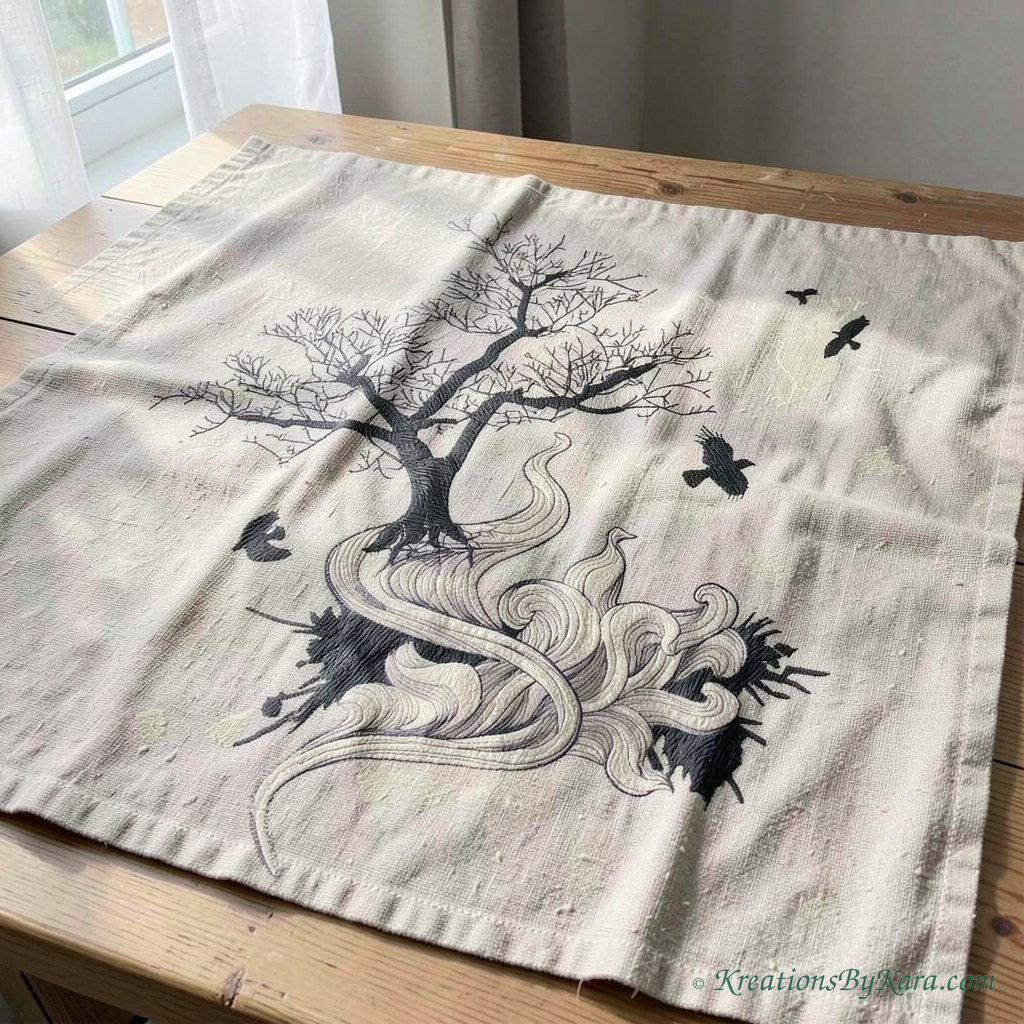 HOR Tree Flight embroidery HOR Tree Flight