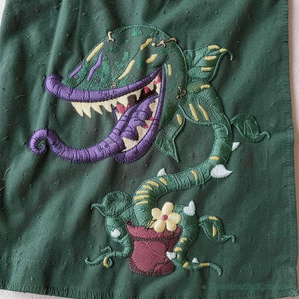 AMH Carniverous Plant embroidery AMH Carniverous Plant