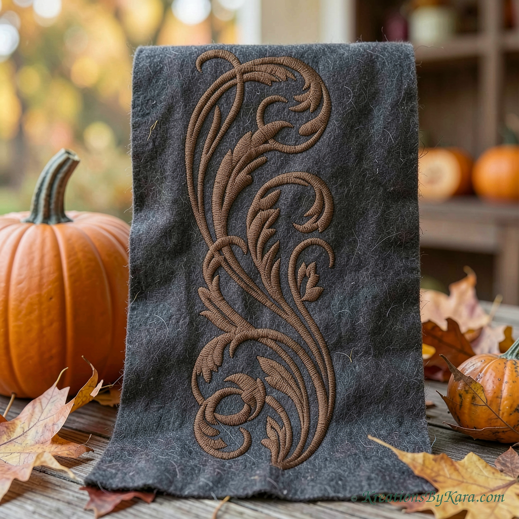 AW Wind Scroll 2 embroidery AW Wind Scroll 2