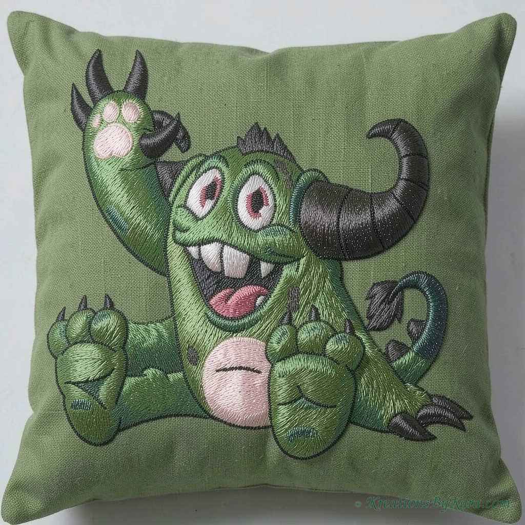 AMH Green Horn embroidery AMH Green Horn