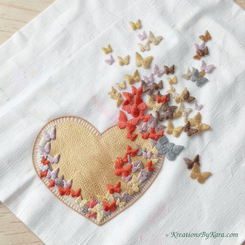 Be My Valentine embroidery Be My Valentine