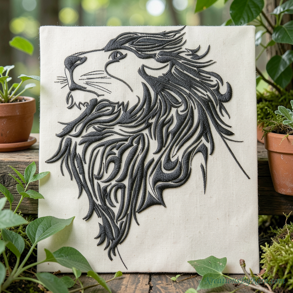 AOTW Lion embroidery AOTW Lion