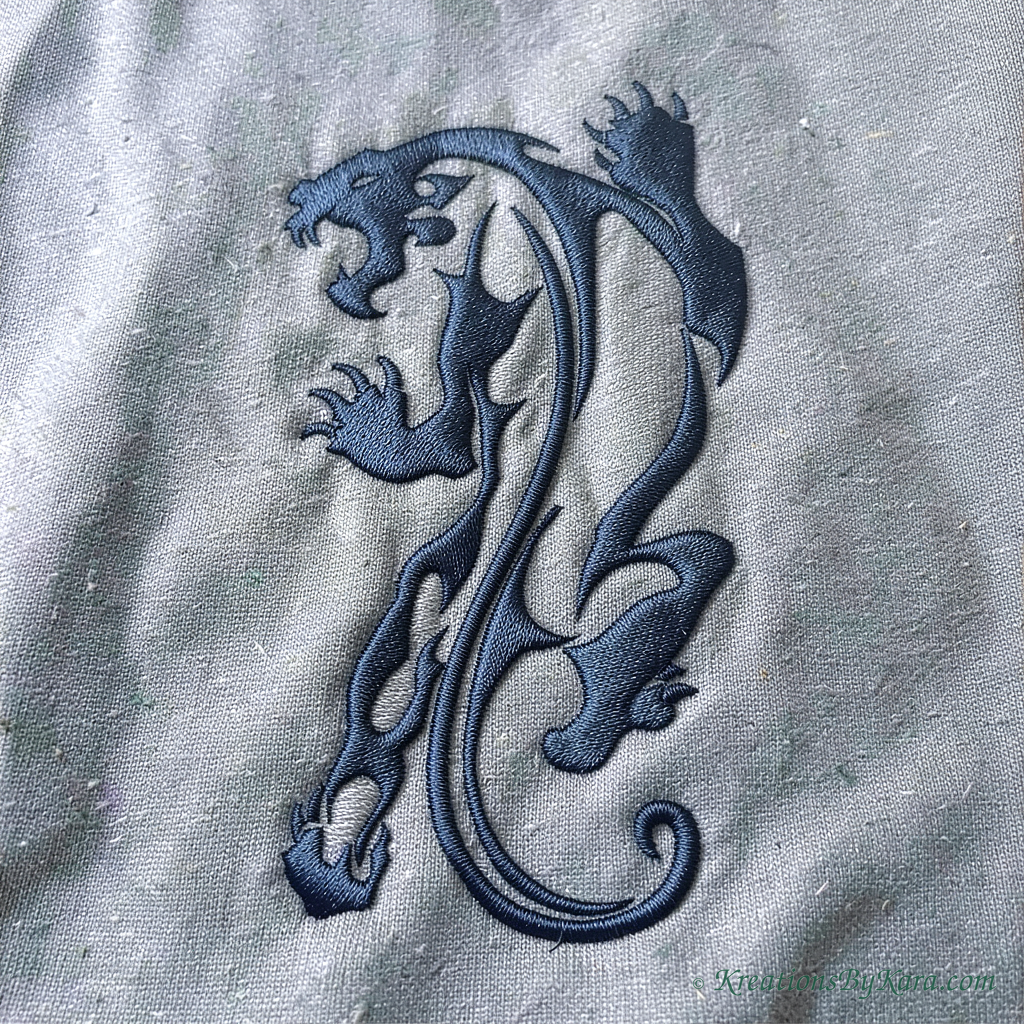 AOTW Panther embroidery AOTW Panther