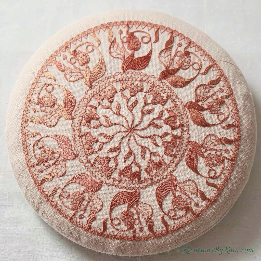 FFL Flower Circle embroidery FFL Flower Circle
