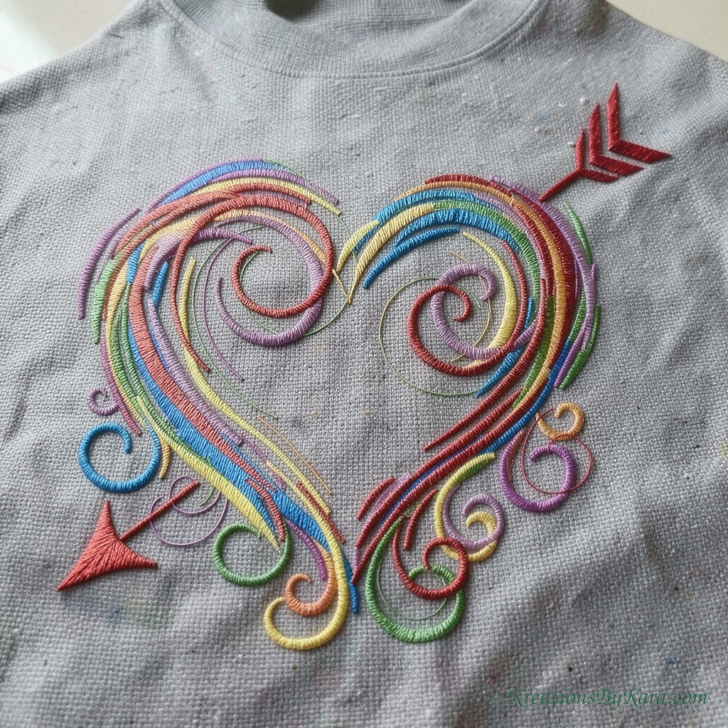 Amore Color Curls Embroidery Design embroidery Amore Color Curls Embroidery Design