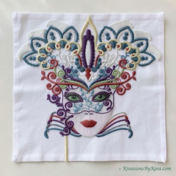 Harlequin Masquerade embroidery Harlequin Masquerade