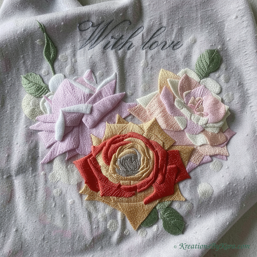 With Love embroidery With Love