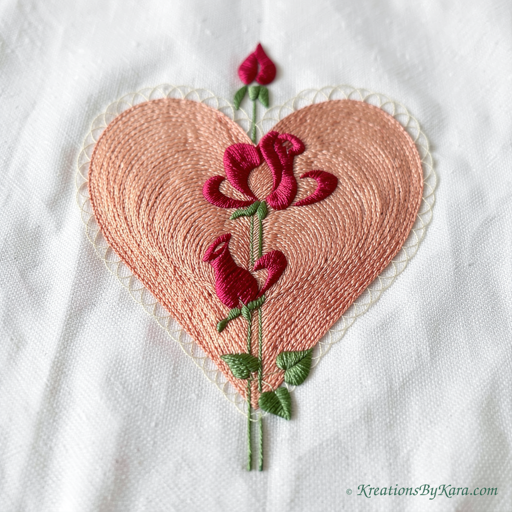 Amore Stems Embroidery Design embroidery Amore Stems Embroidery Design