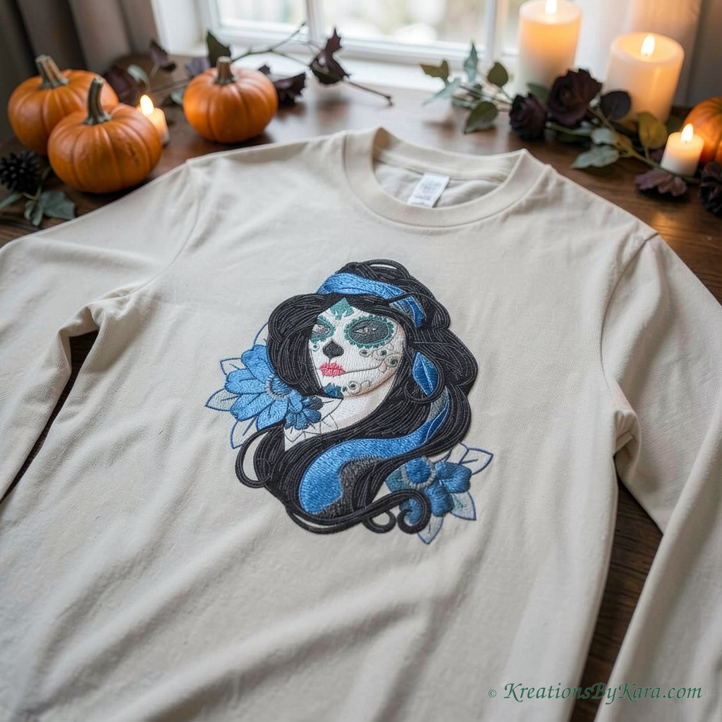 BB Skull Face 2 embroidery BB Skull Face 2