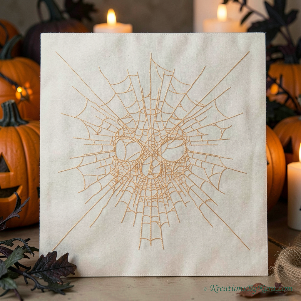 BB Skull Web embroidery BB Skull Web