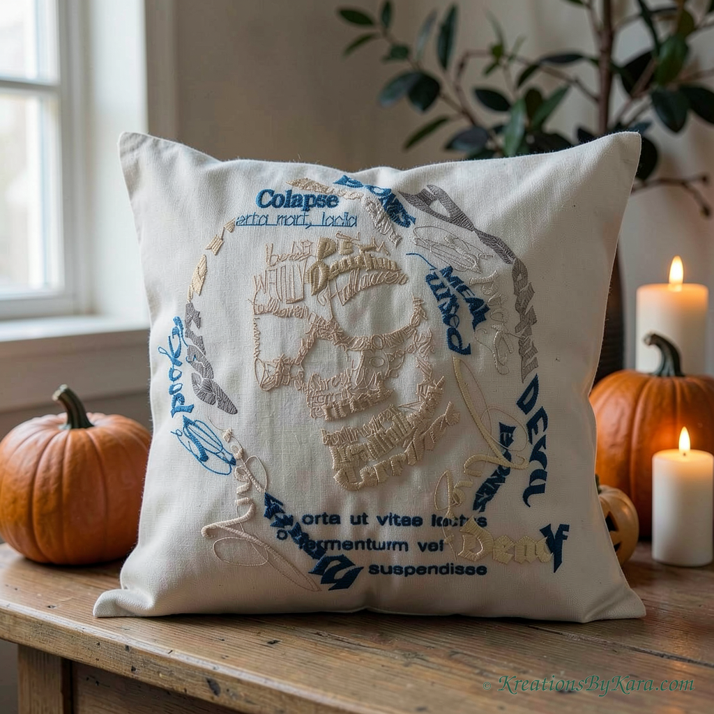 BAB Cowled In Words embroidery BAB Cowled In Words