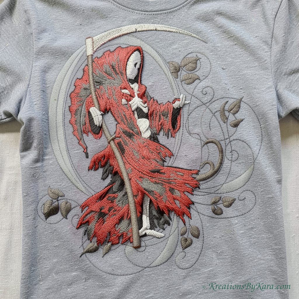 BAB Grim Reaper embroidery BAB Grim Reaper