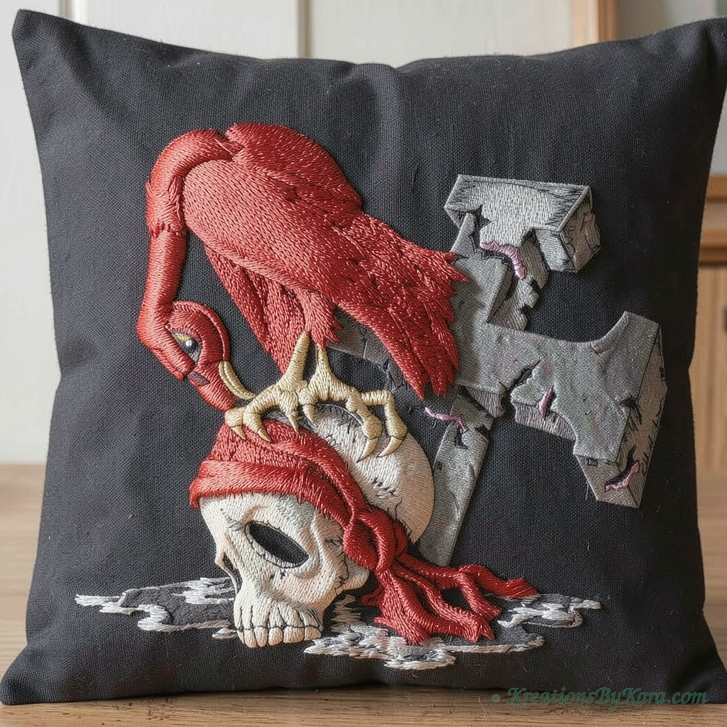 BAB Vulture And Skull embroidery BAB Vulture And Skull