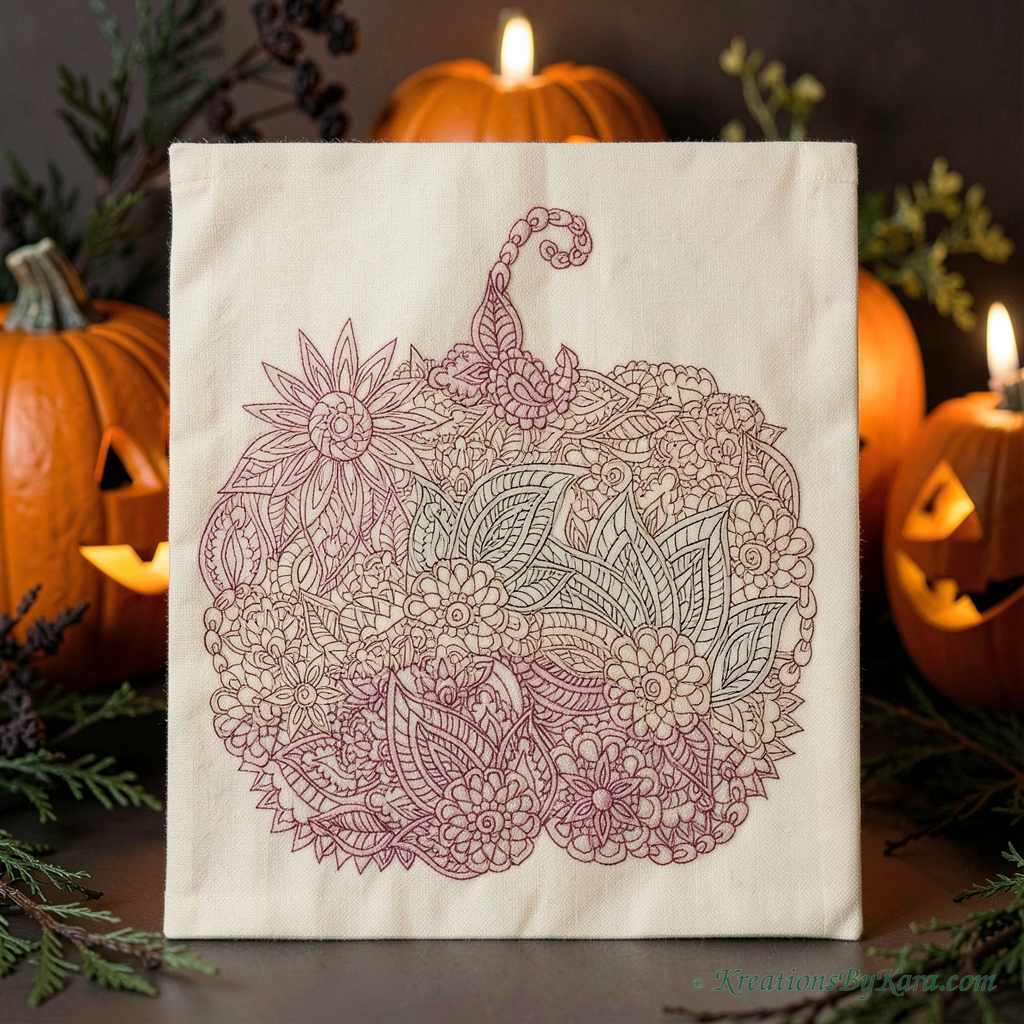 AHE Henna Pumpkin embroidery AHE Henna Pumpkin