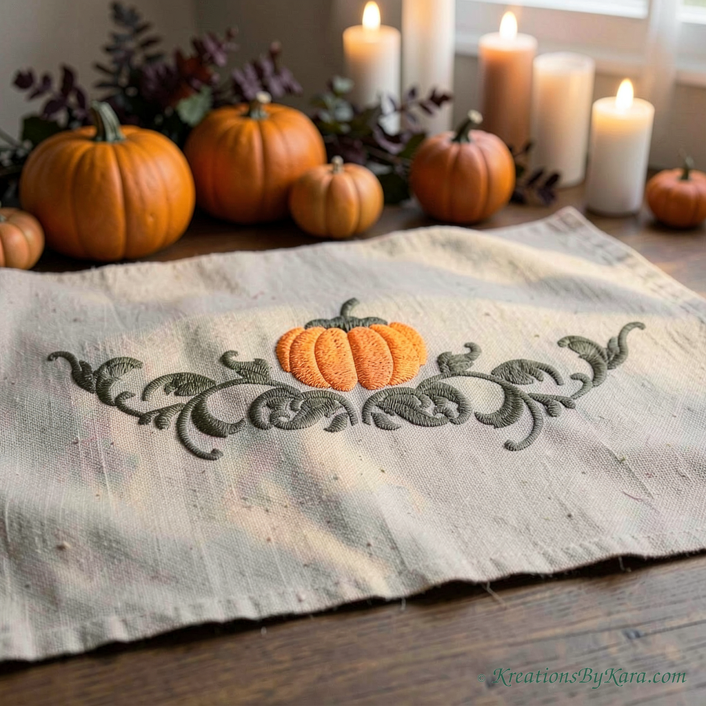 AHE Free Pumpkin Edge embroidery AHE Free Pumpkin Edge