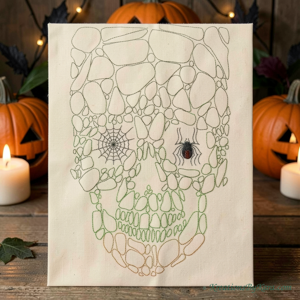 ABH Rainbow Skull embroidery ABH Rainbow Skull