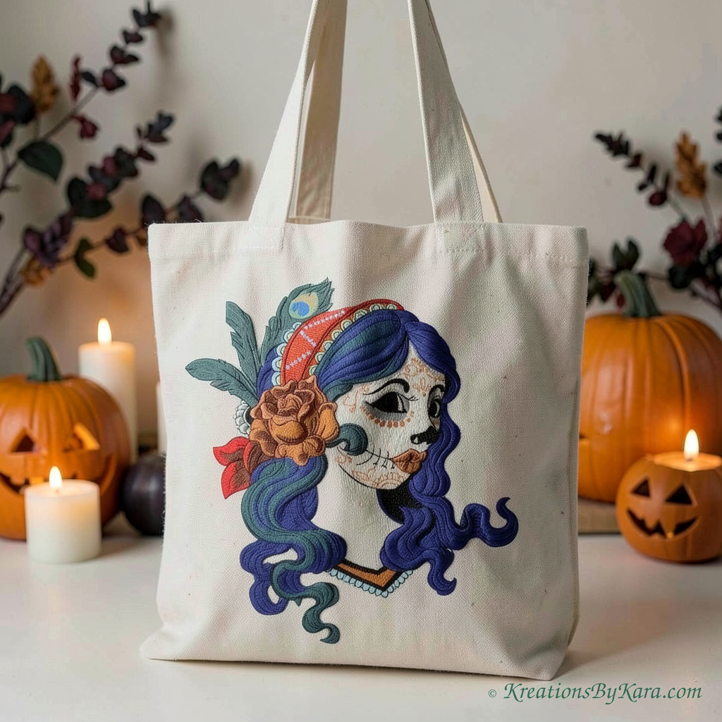 AHOS Sugar Skull embroidery AHOS Sugar Skull