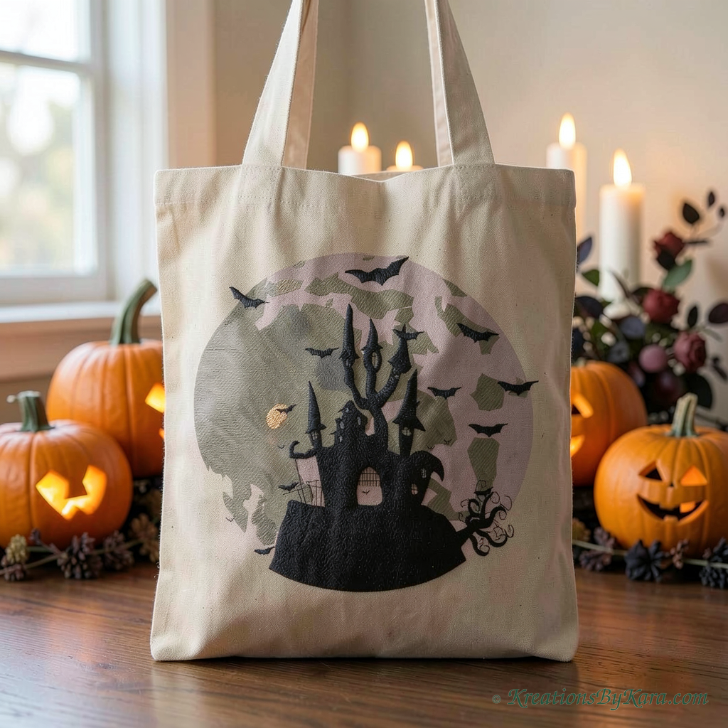 AHOS Haunted House embroidery AHOS Haunted House