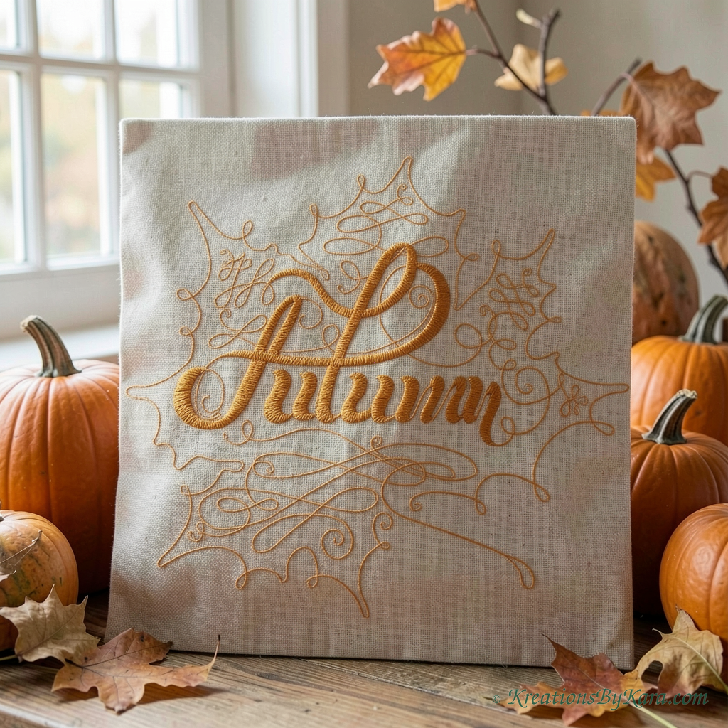 A Fabulous Fall embroidery A Fabulous Fall