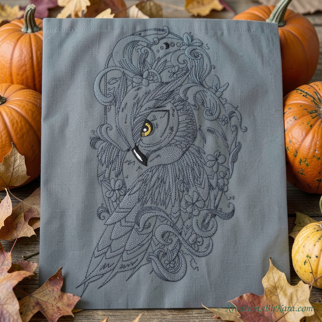 ATB Owl Profile embroidery ATB Owl Profile