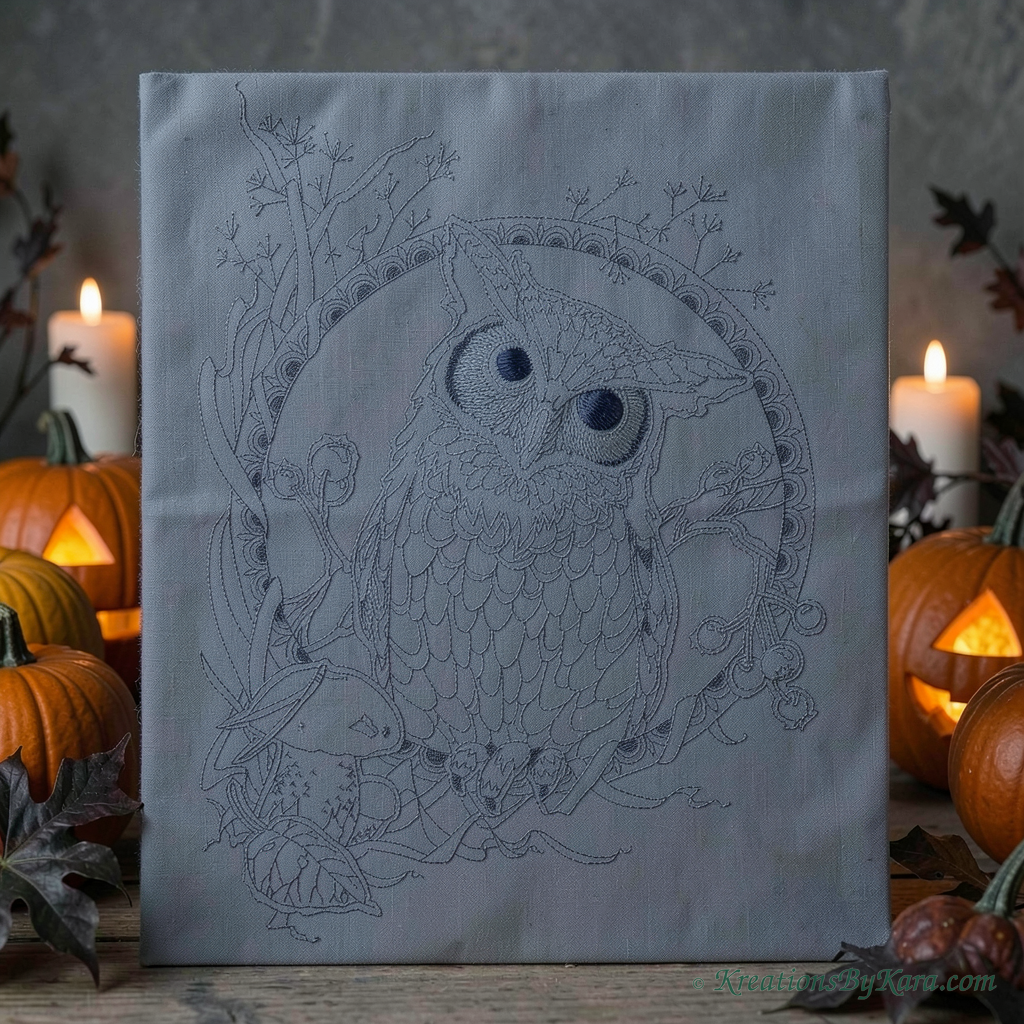 ATOH Owl Frame embroidery ATOH Owl Frame