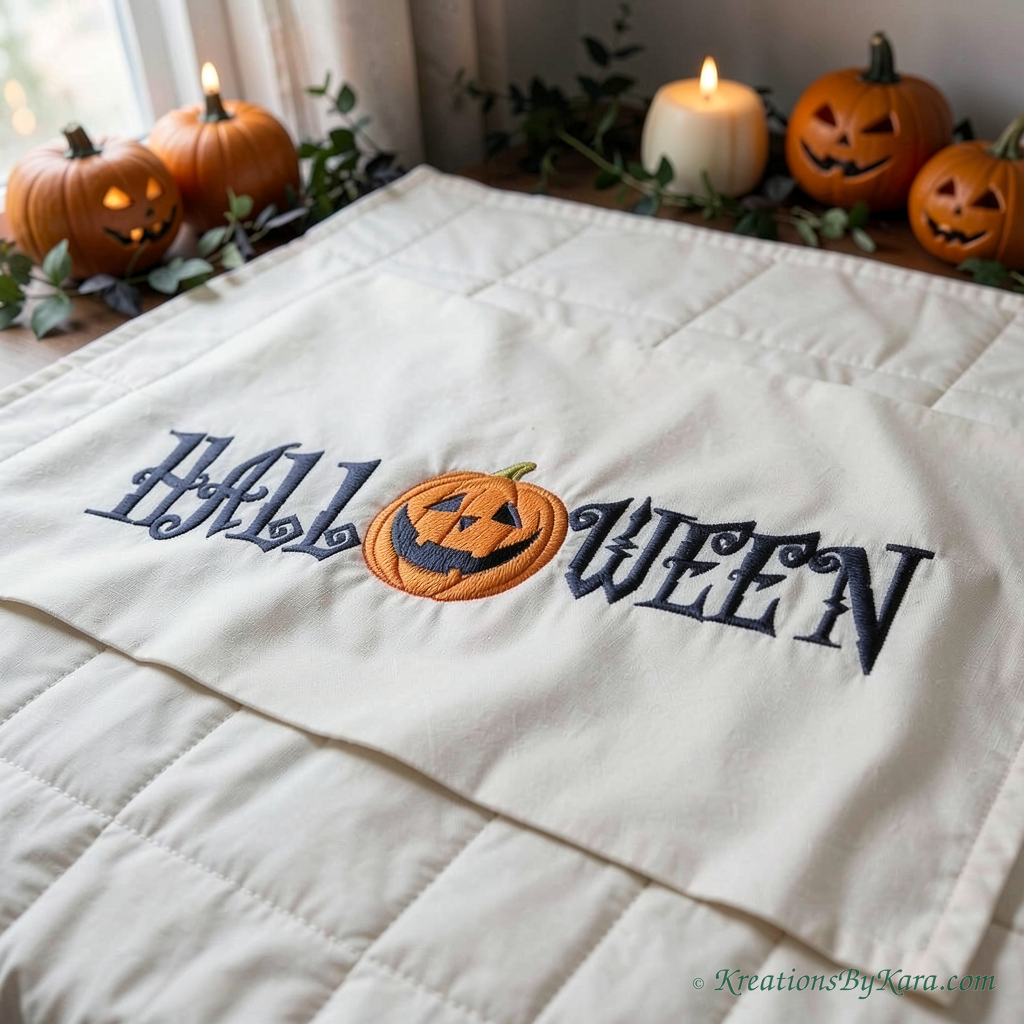 BIN Halloween Pumpkin embroidery BIN Halloween Pumpkin