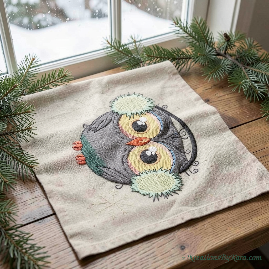 Baby Winter Owl Buddies Embroidery Design embroidery Baby Winter Owl Buddies Embroidery Design