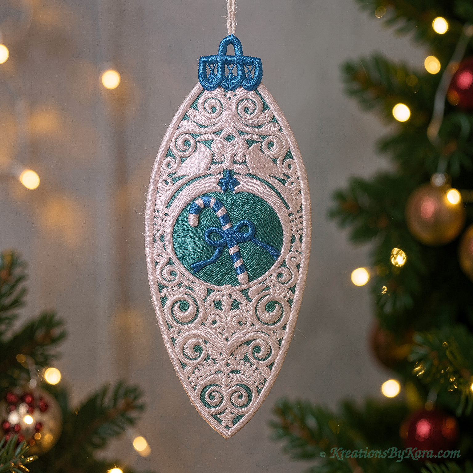 FSL Christmas Inspired embroidery FSL Christmas Inspired